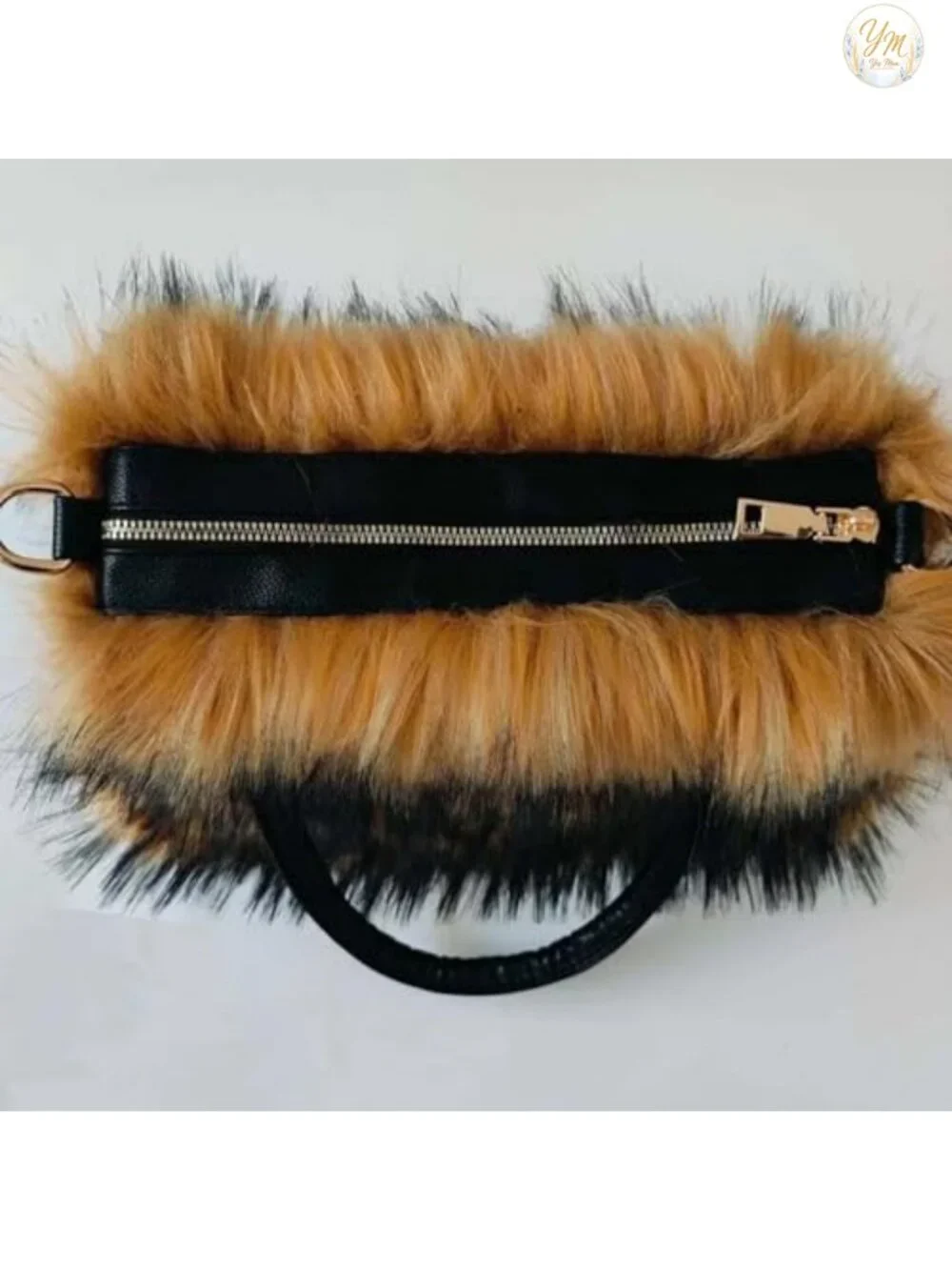 Faux Fur Tote Handbag Fluffy Satchel Shoulder Bag Vegan Purse